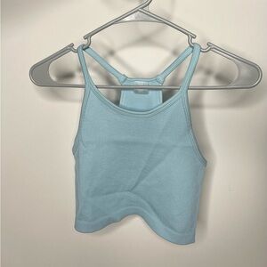 Thick Rib Racerback Crop cami fits XS through XL very stretchy material
